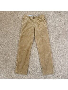 Polo Ralph Lauren Corduroy Pants Boy's 14 Brown Tan Cords Chino Straight Pony RL